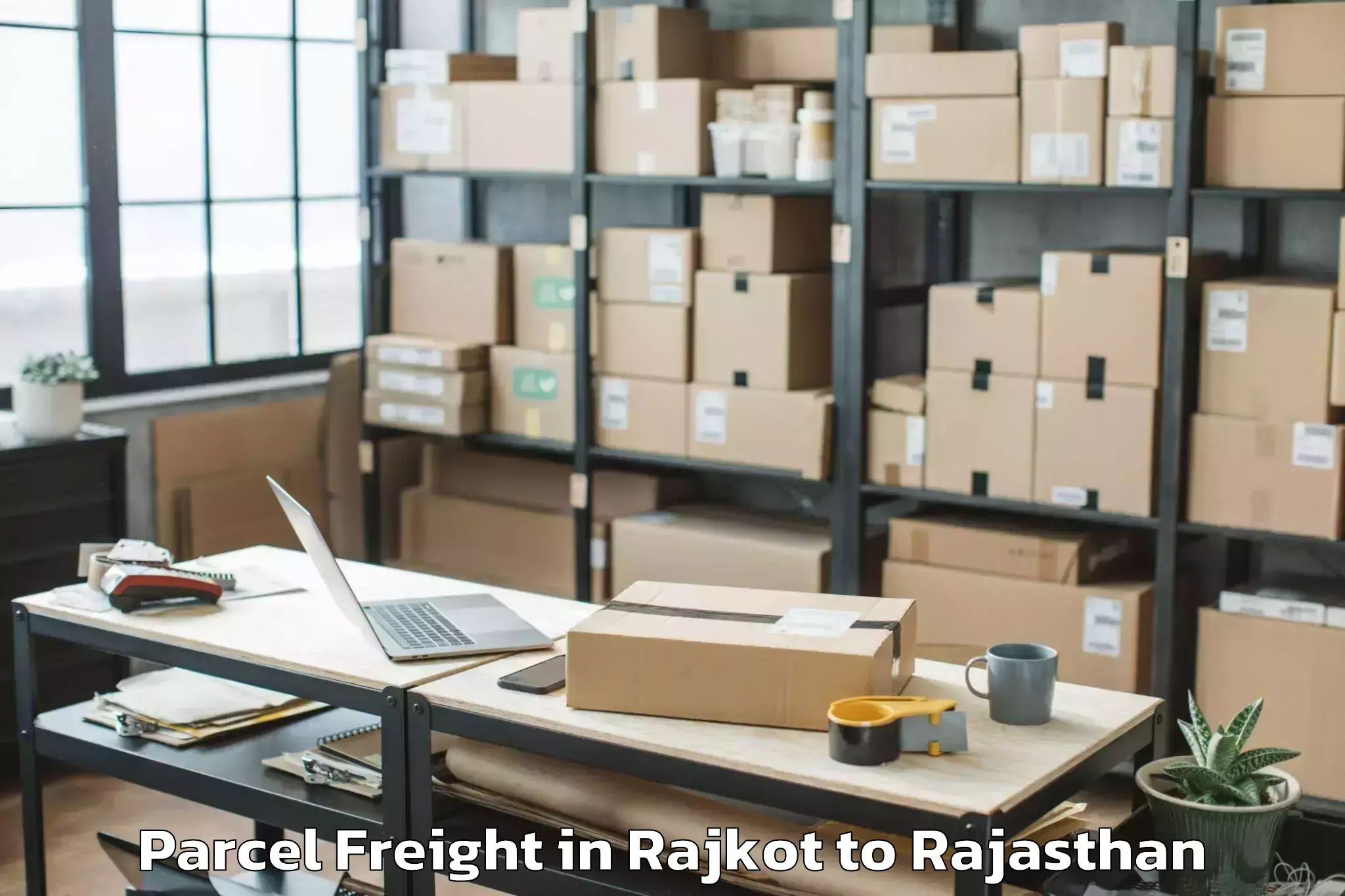 Get Rajkot to Bhawani Mandi Parcel Freight